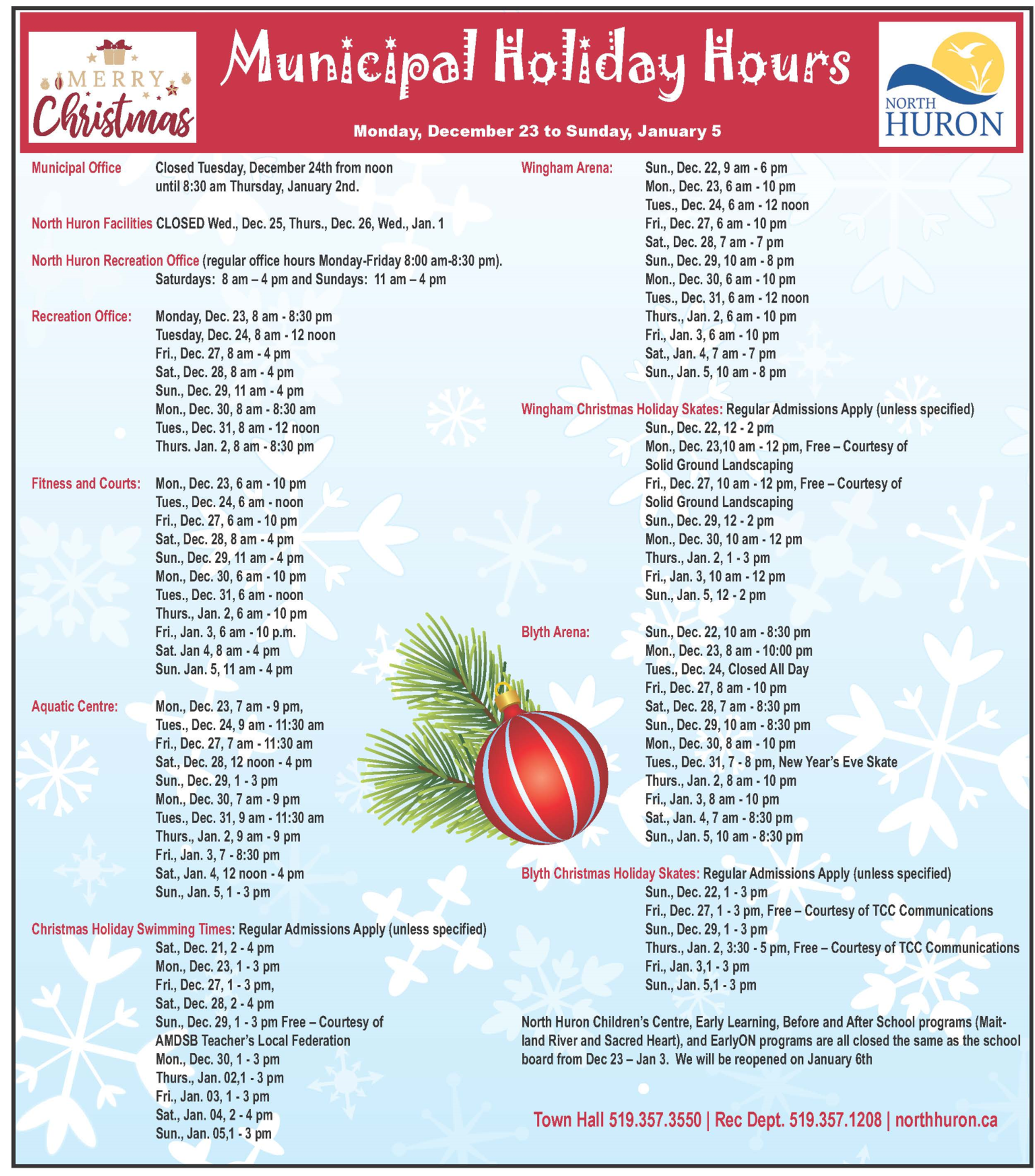 2024 Holiday Hours